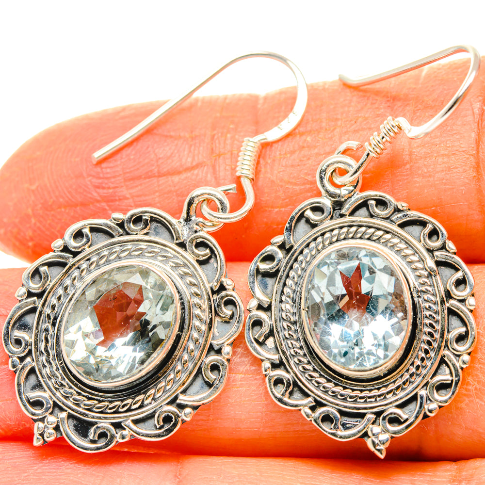 Blue Topaz Earrings handcrafted by Anasilvercos - EARR428408