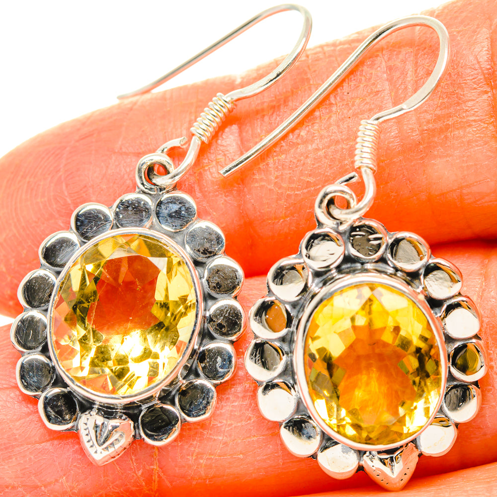 Citrine Earrings handcrafted by Anasilvercos - EARR428414