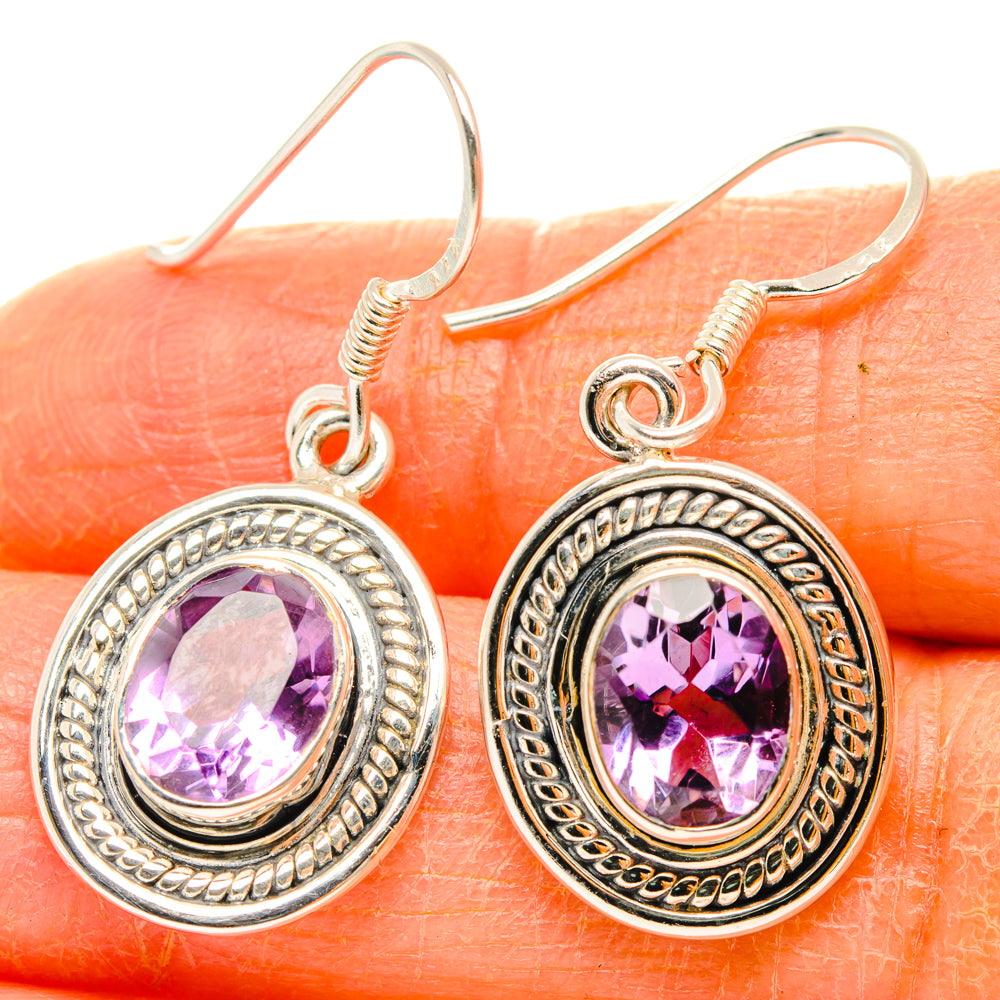 Amethyst Earrings handcrafted by Anasilvercos - EARR428422