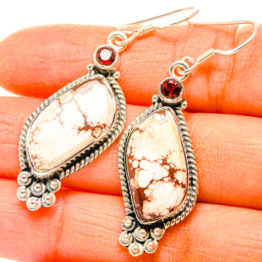 Wild Horse Jasper Earrings handcrafted by Anasilvercos - EARR428423
