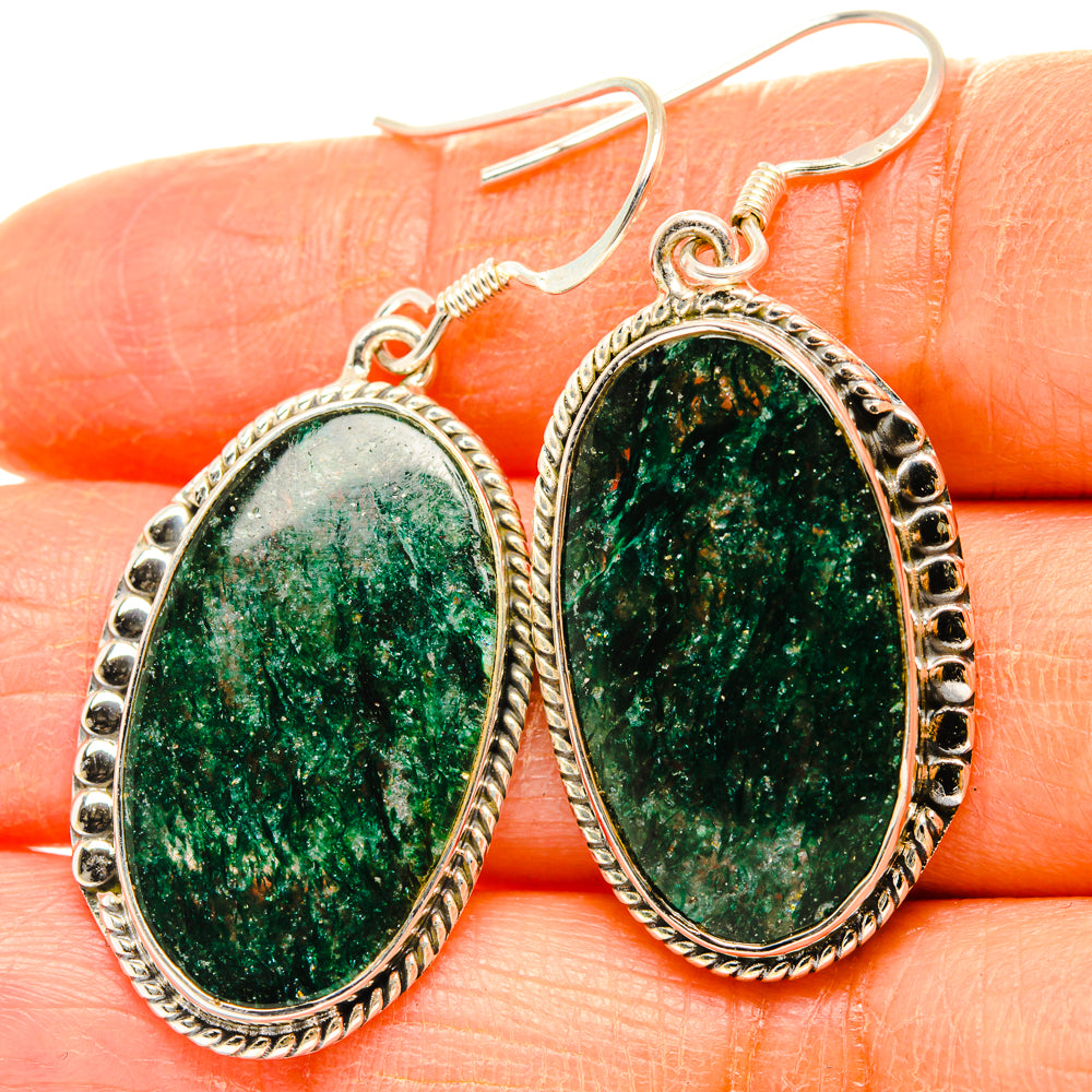 Green Aventurine Earrings handcrafted by Anasilvercos - EARR428425