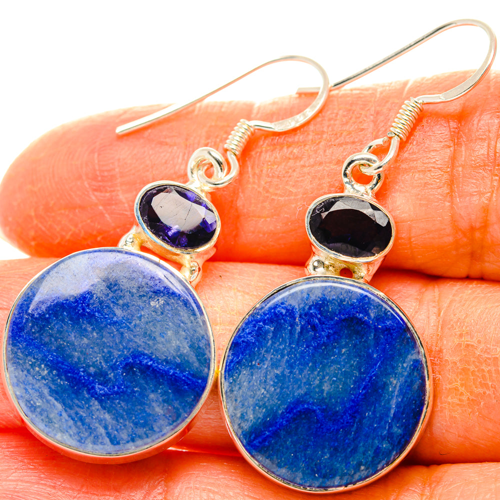 Sodalite Earrings handcrafted by Anasilvercos - EARR428430