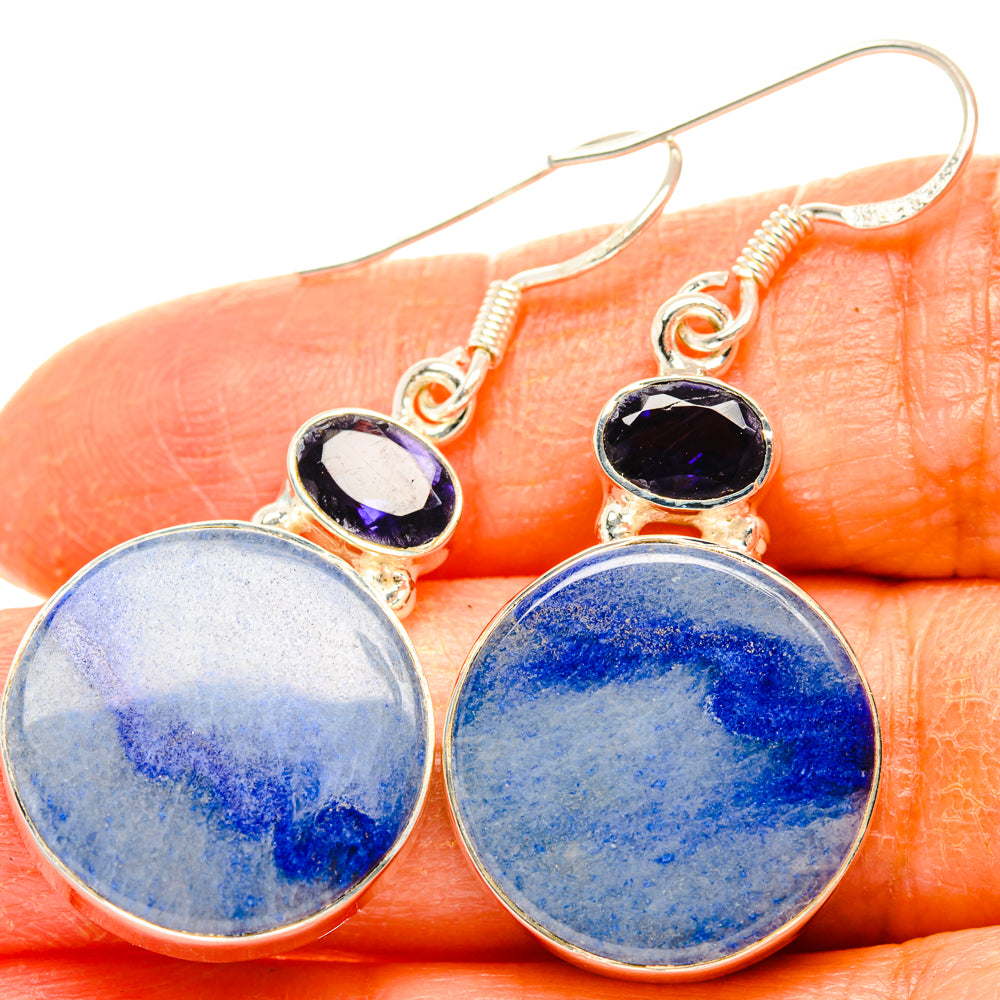 Sodalite Earrings handcrafted by Anasilvercos - EARR428437