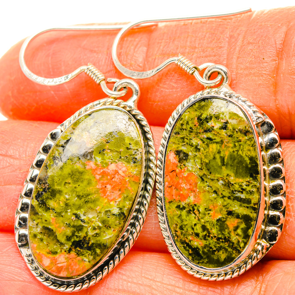 Unakite Earrings handcrafted by Anasilvercos - EARR428440