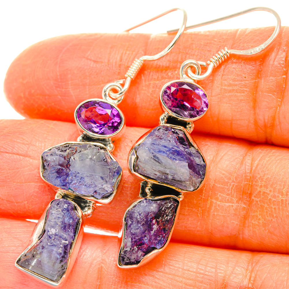 Tanzanite Earrings handcrafted by Anasilvercos - EARR428442