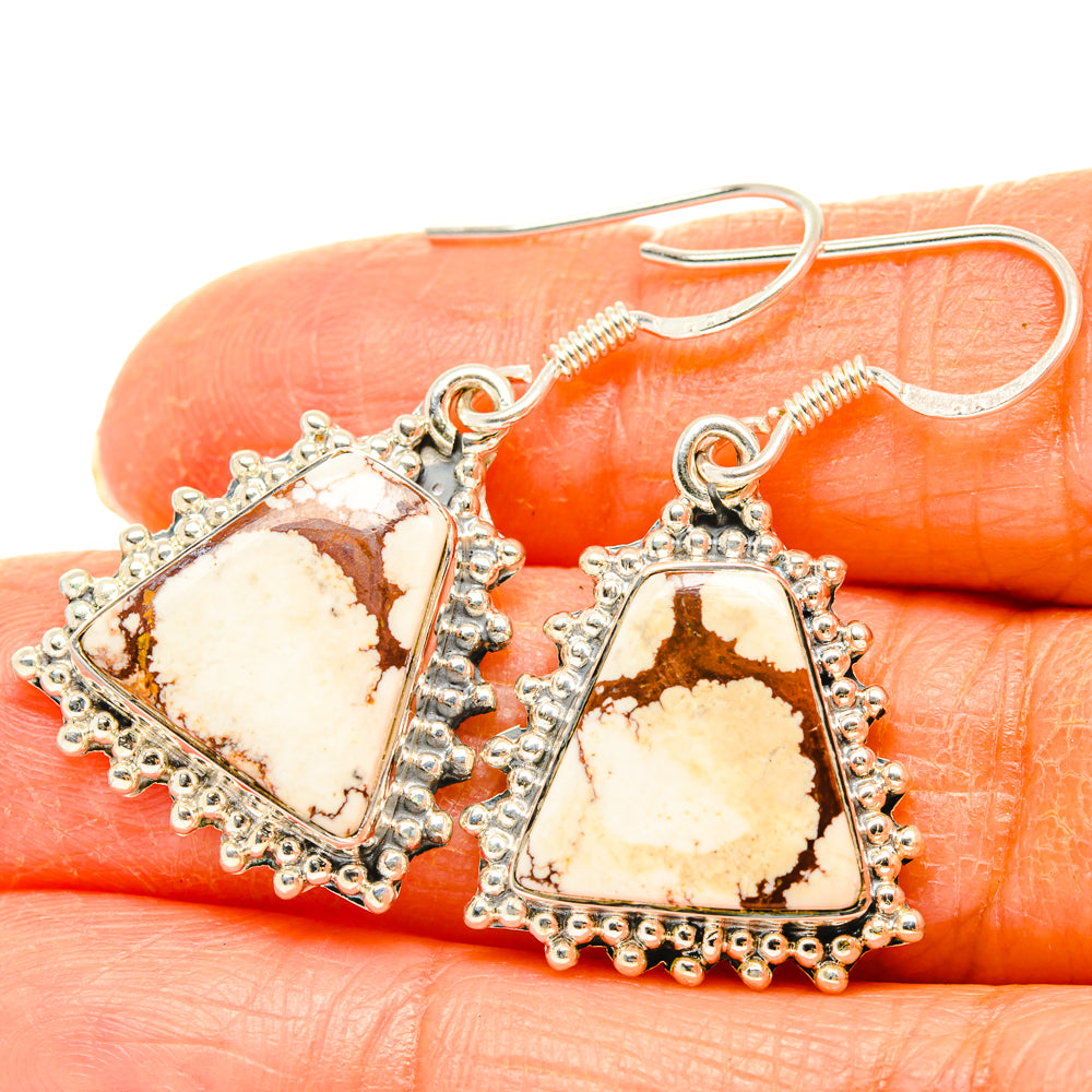 Wild Horse Jasper Earrings handcrafted by Anasilvercos - EARR428444