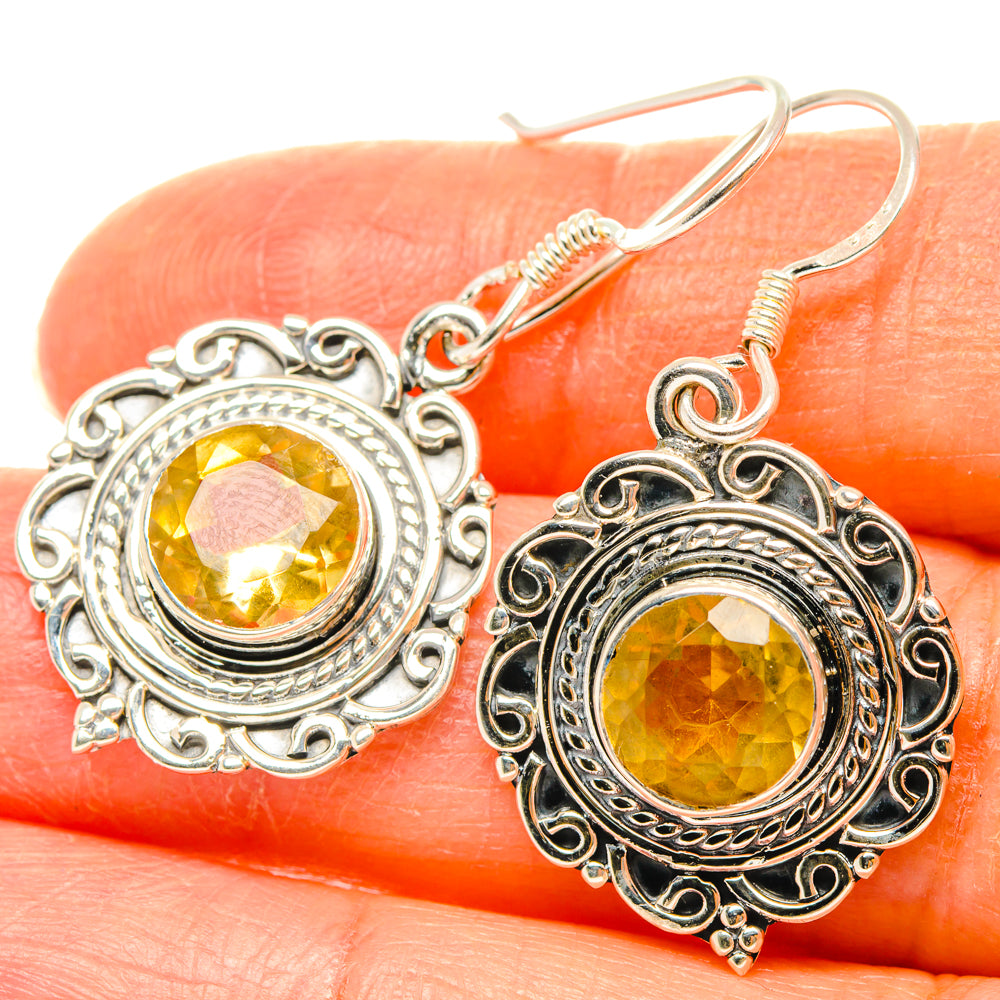 Citrine Earrings handcrafted by Anasilvercos - EARR428454