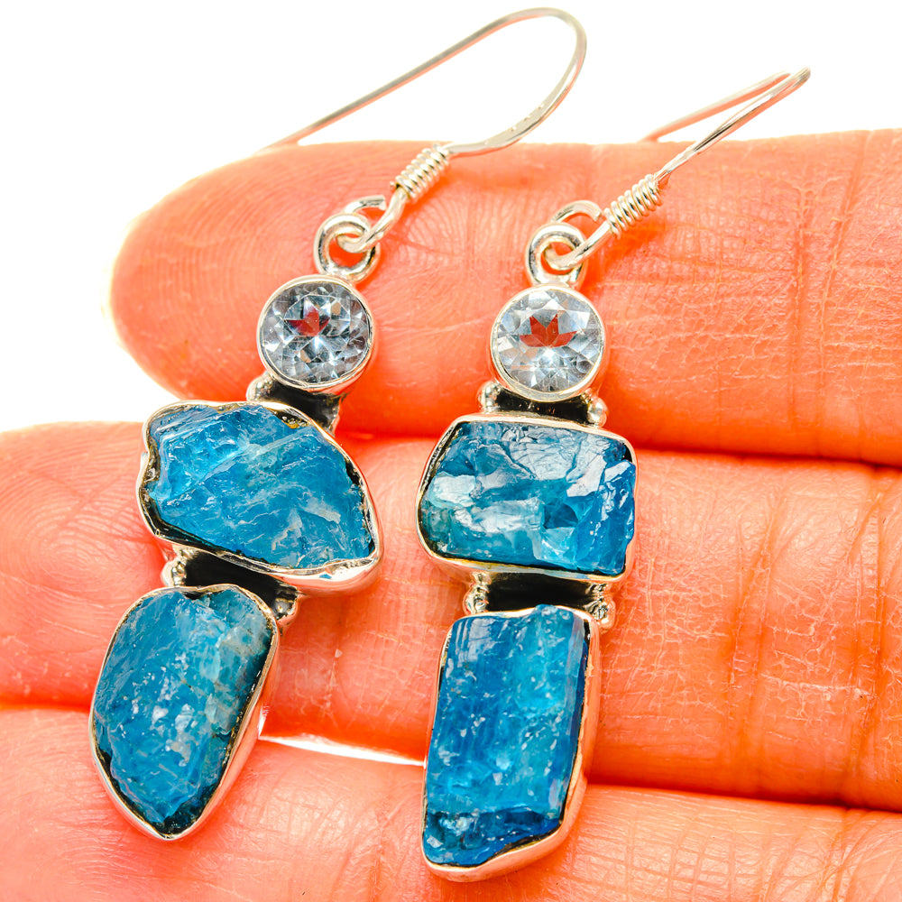 Apatite Earrings handcrafted by Anasilvercos - EARR428476