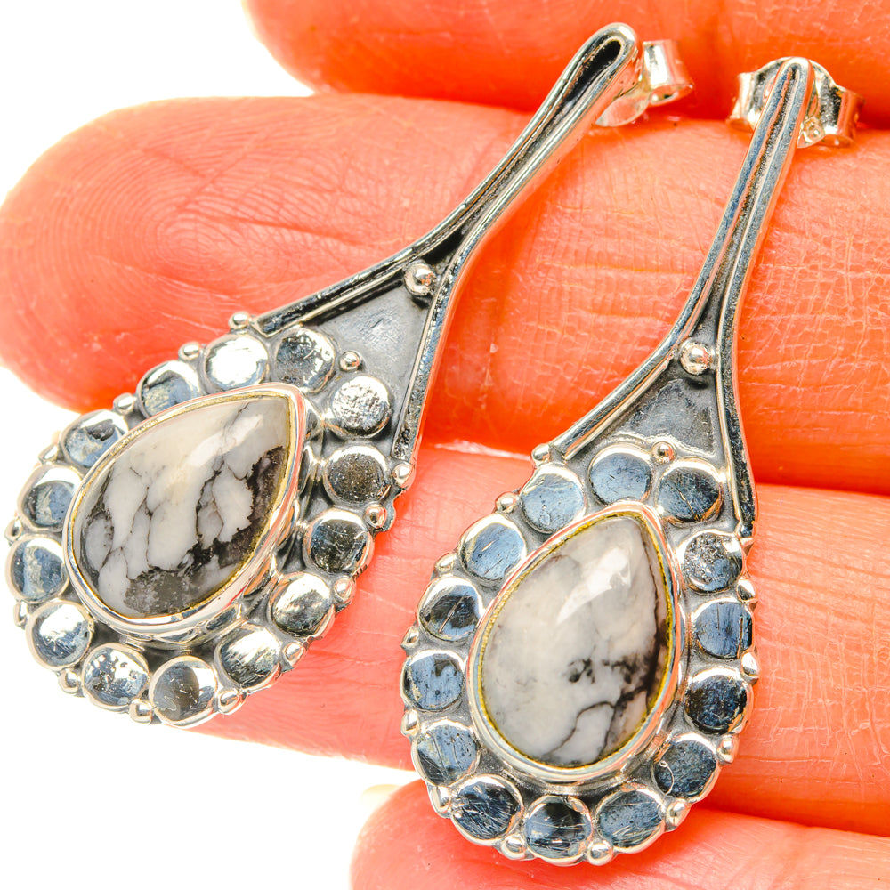 Pinolith Jasper Earrings handcrafted by Anasilvercos - EARR428484