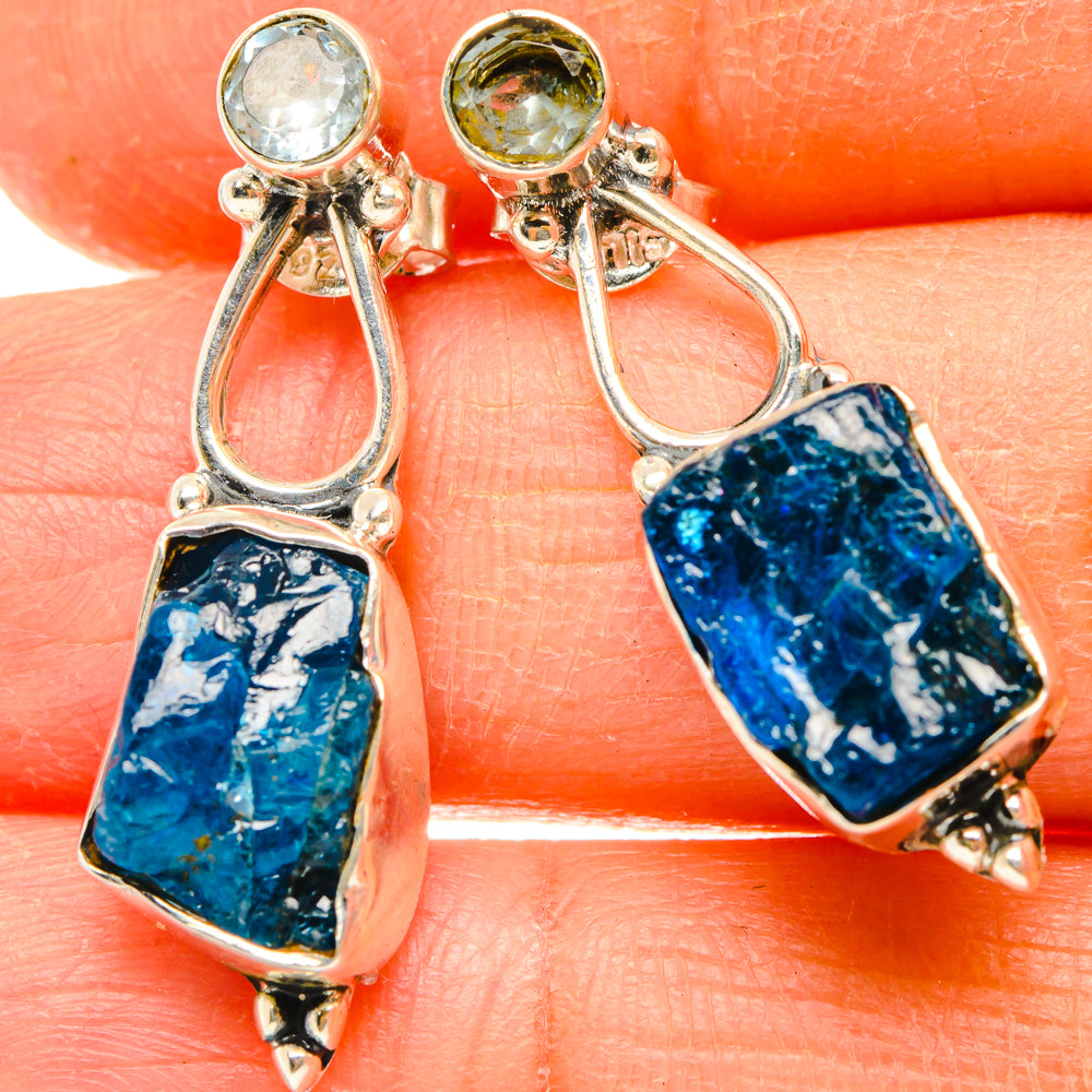 Apatite Earrings handcrafted by Anasilvercos - EARR428486