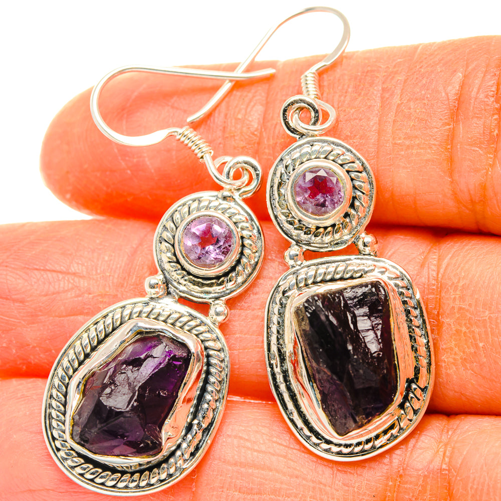 Amethyst Earrings handcrafted by Anasilvercos - EARR428492