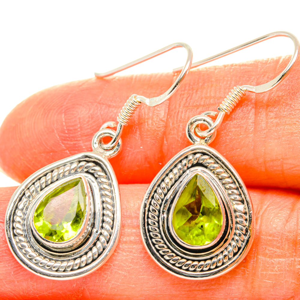 Peridot Earrings handcrafted by Anasilvercos - EARR428501