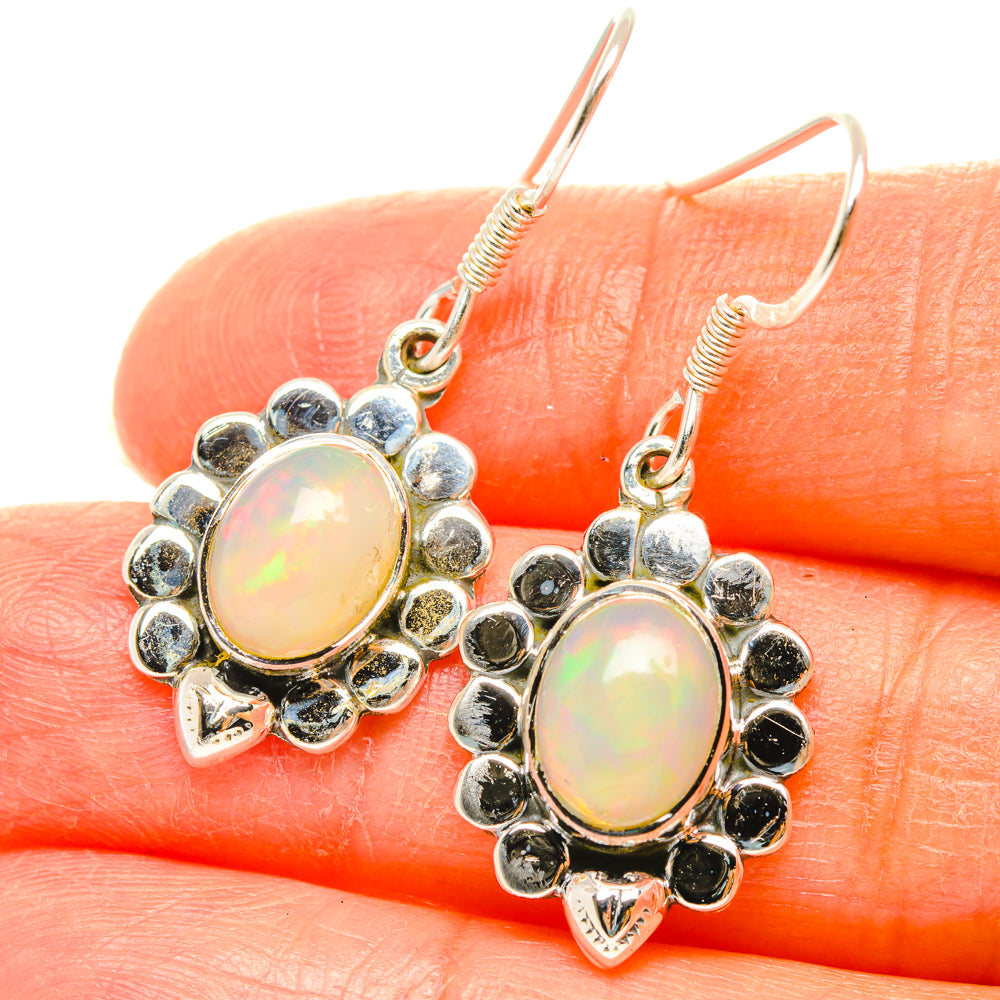 Ethiopian Opal Earrings handcrafted by Anasilvercos - EARR428502
