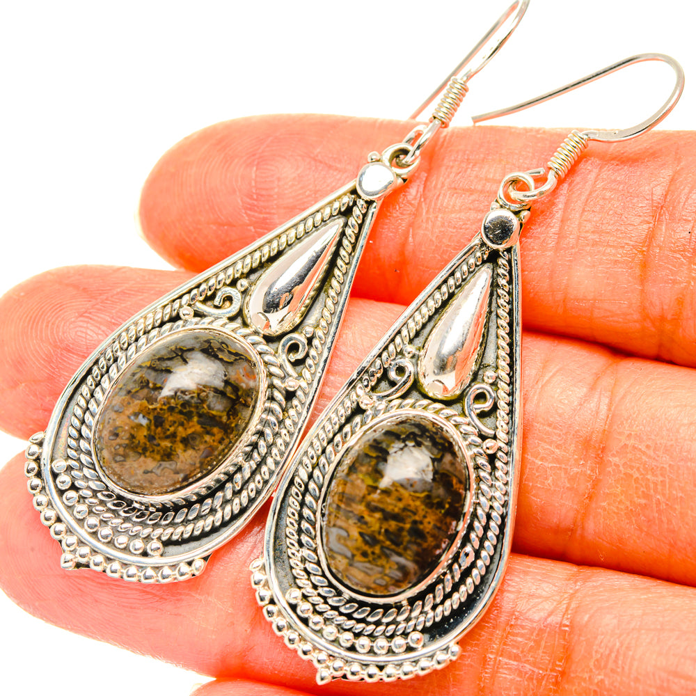 Tiger Iron Earrings handcrafted by Anasilvercos - EARR428504