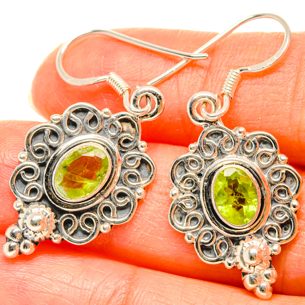 Peridot Earrings handcrafted by Anasilvercos - EARR428524