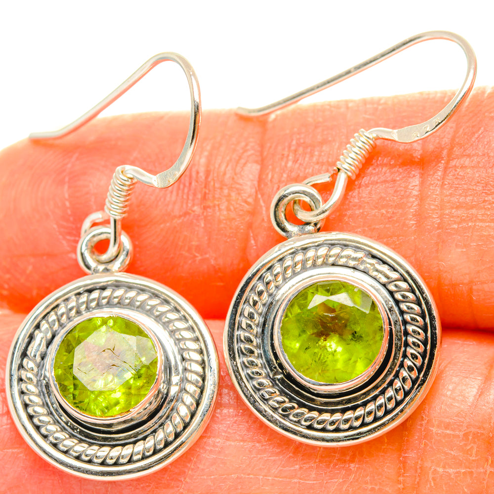 Peridot Earrings handcrafted by Anasilvercos - EARR428597