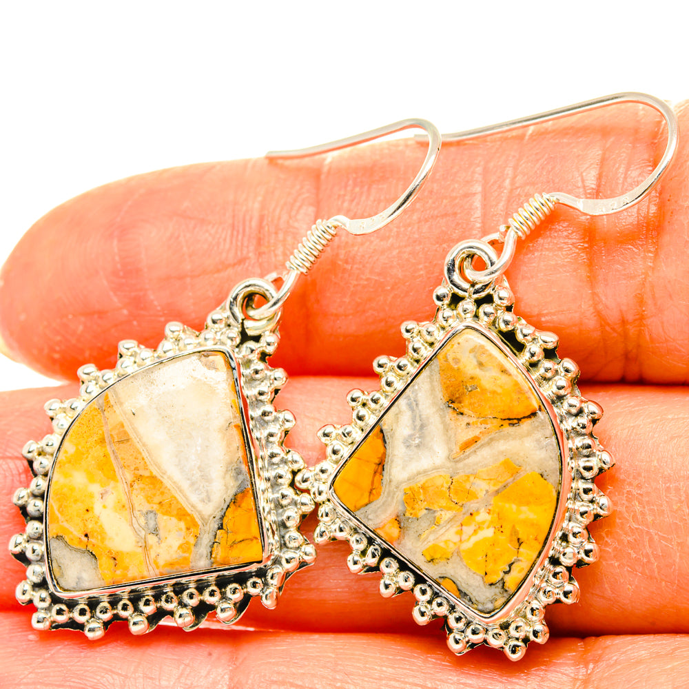 Brecciated Mookaite Earrings handcrafted by Anasilvercos - EARR428621