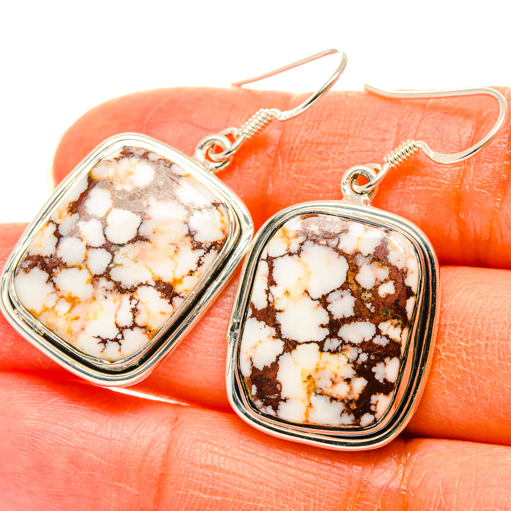 Wild Horse Jasper Earrings handcrafted by Anasilvercos - EARR428649