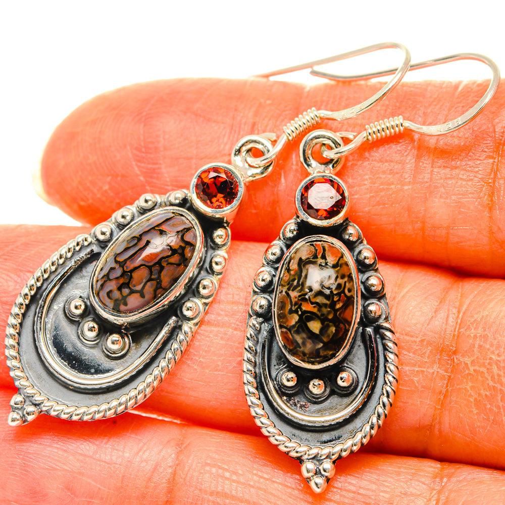 Dinosaur Bone Earrings handcrafted by Anasilvercos - EARR428659