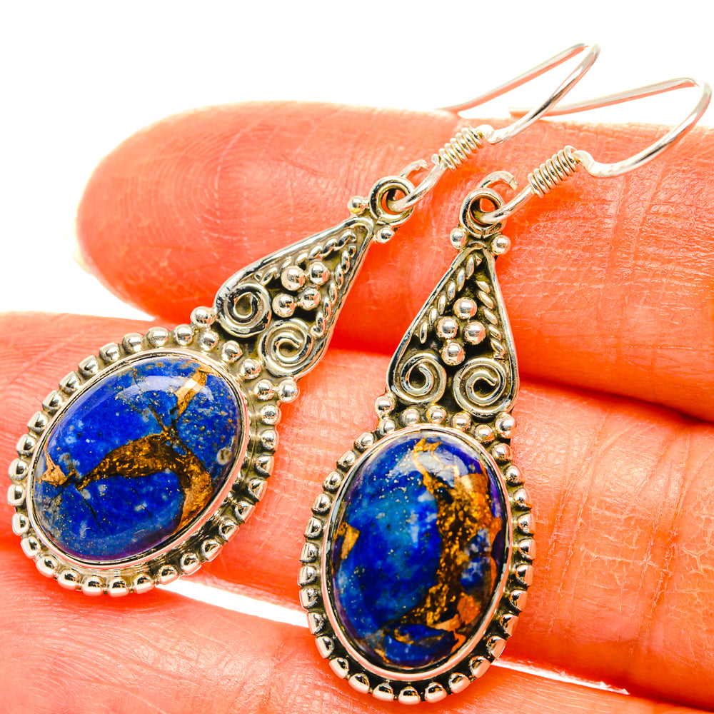 Lapis Lazuli Earrings handcrafted by Anasilvercos - EARR428670