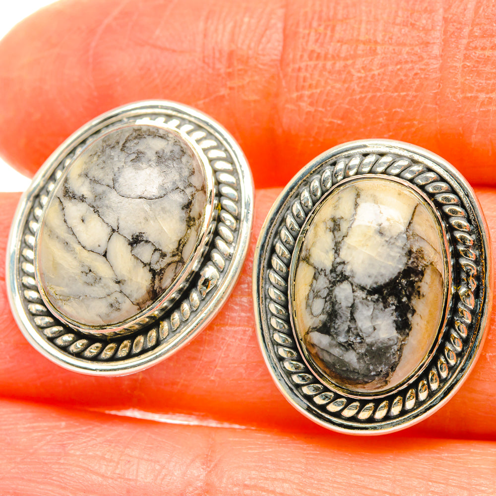 Pinolith Jasper Earrings handcrafted by Anasilvercos - EARR428675