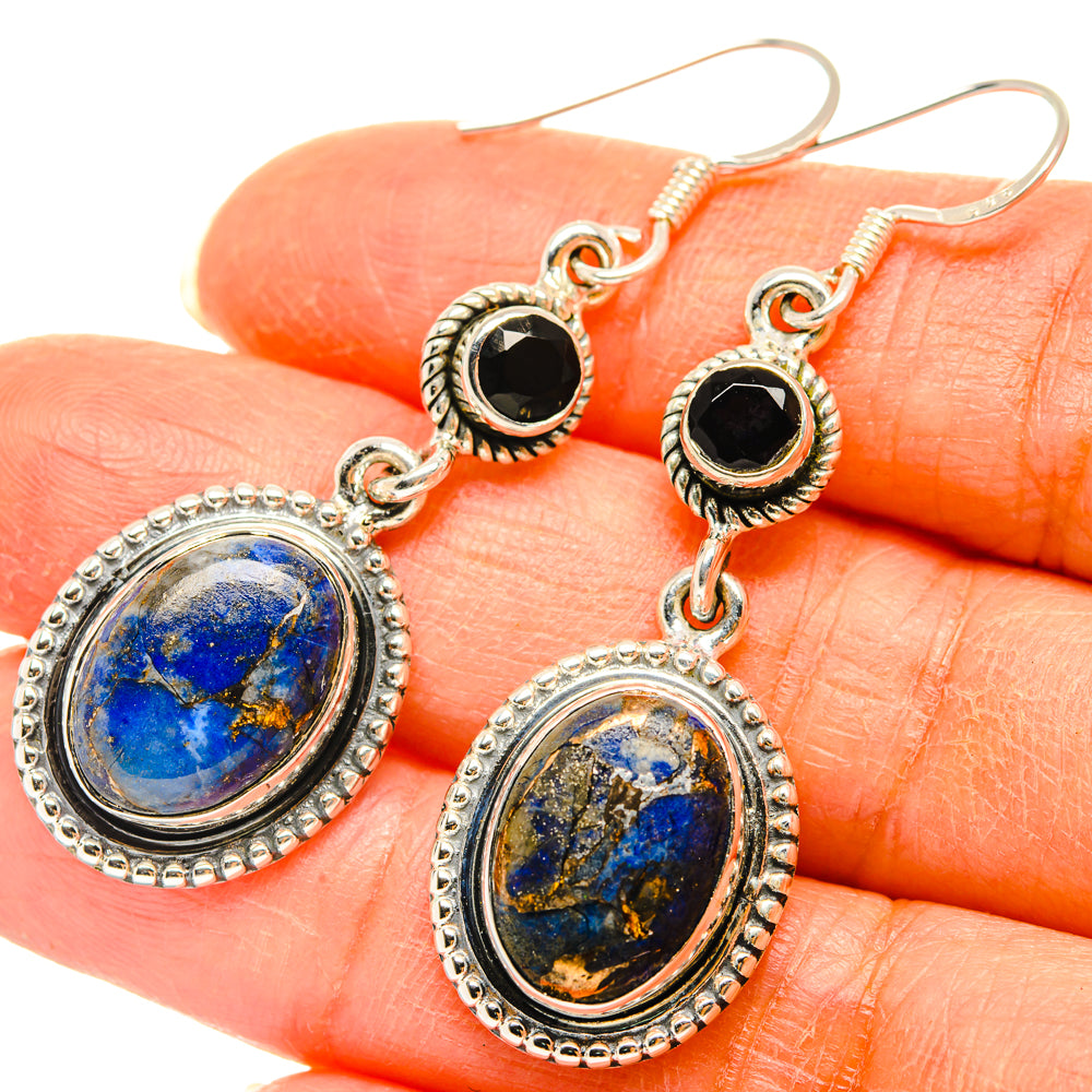 Lapis Lazuli Earrings handcrafted by Anasilvercos - EARR428693