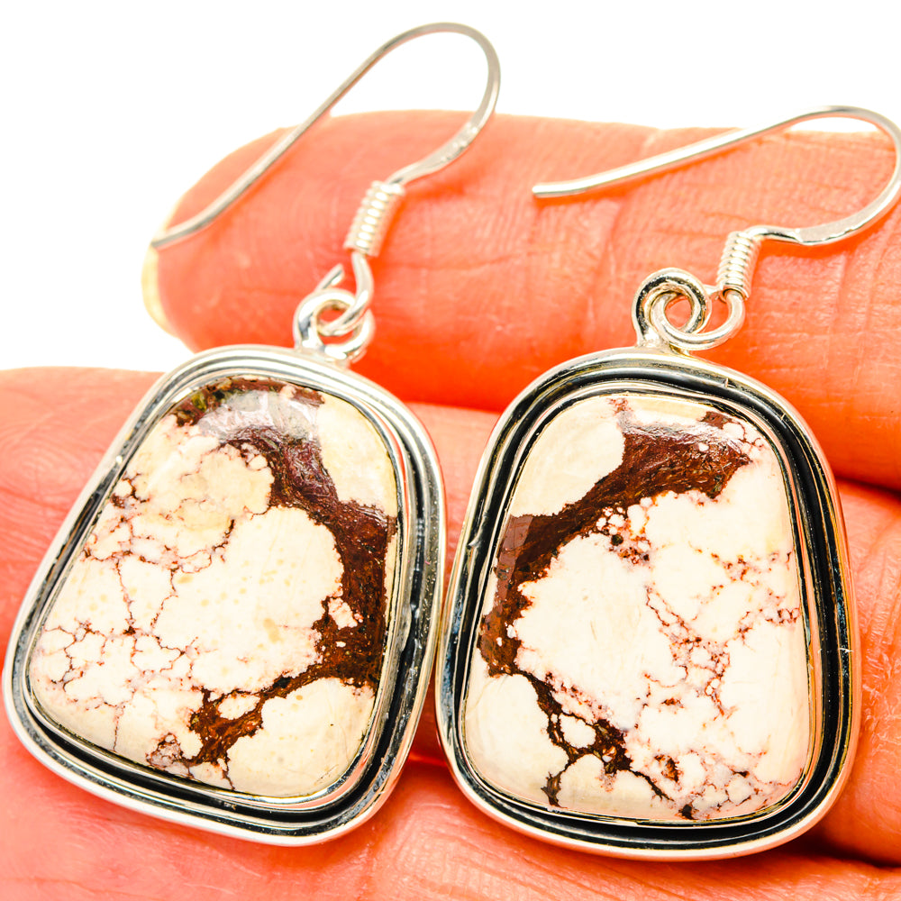 Wild Horse Jasper Earrings handcrafted by Anasilvercos - EARR428718