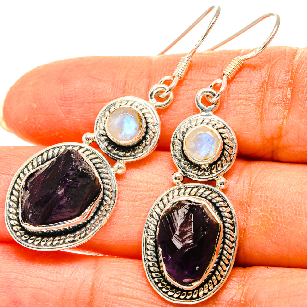 Amethyst Earrings handcrafted by Anasilvercos - EARR428726