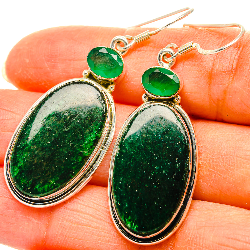 Green Aventurine Earrings handcrafted by Anasilvercos - EARR428739
