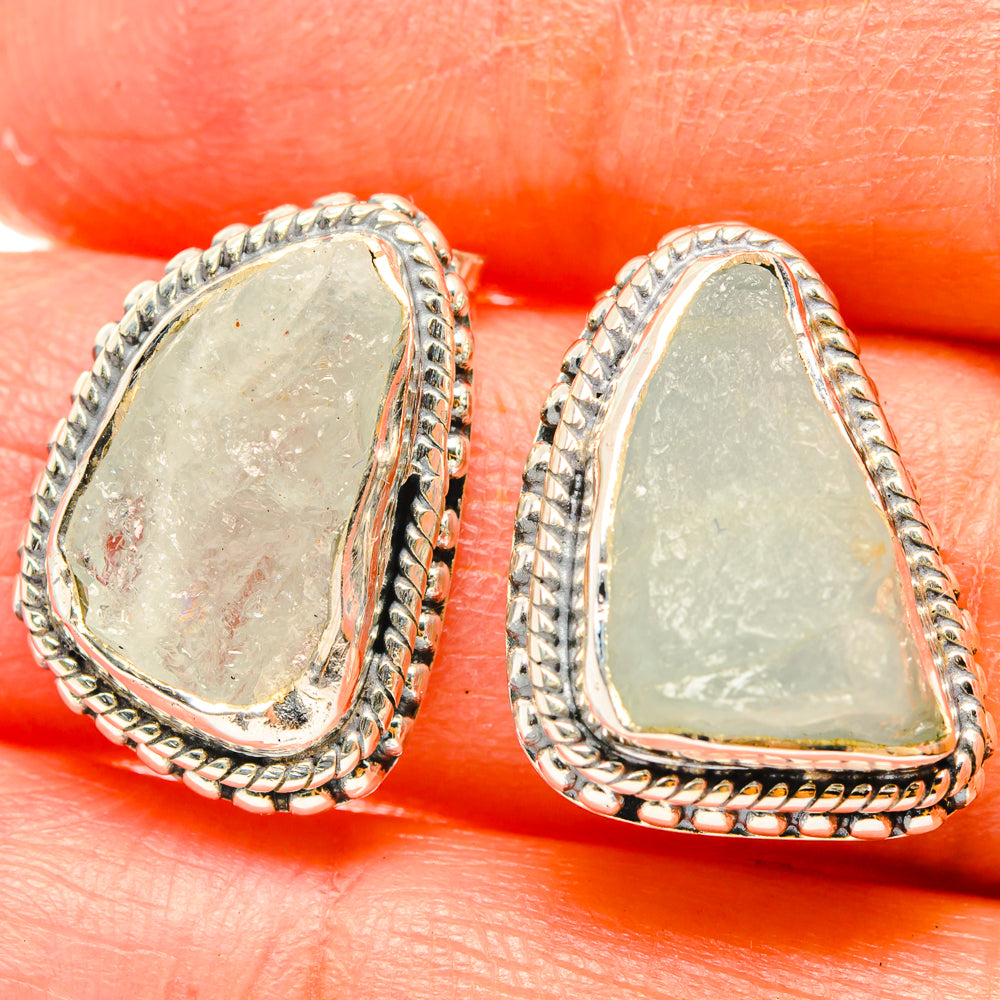 Aquamarine Earrings handcrafted by Anasilvercos - EARR428751