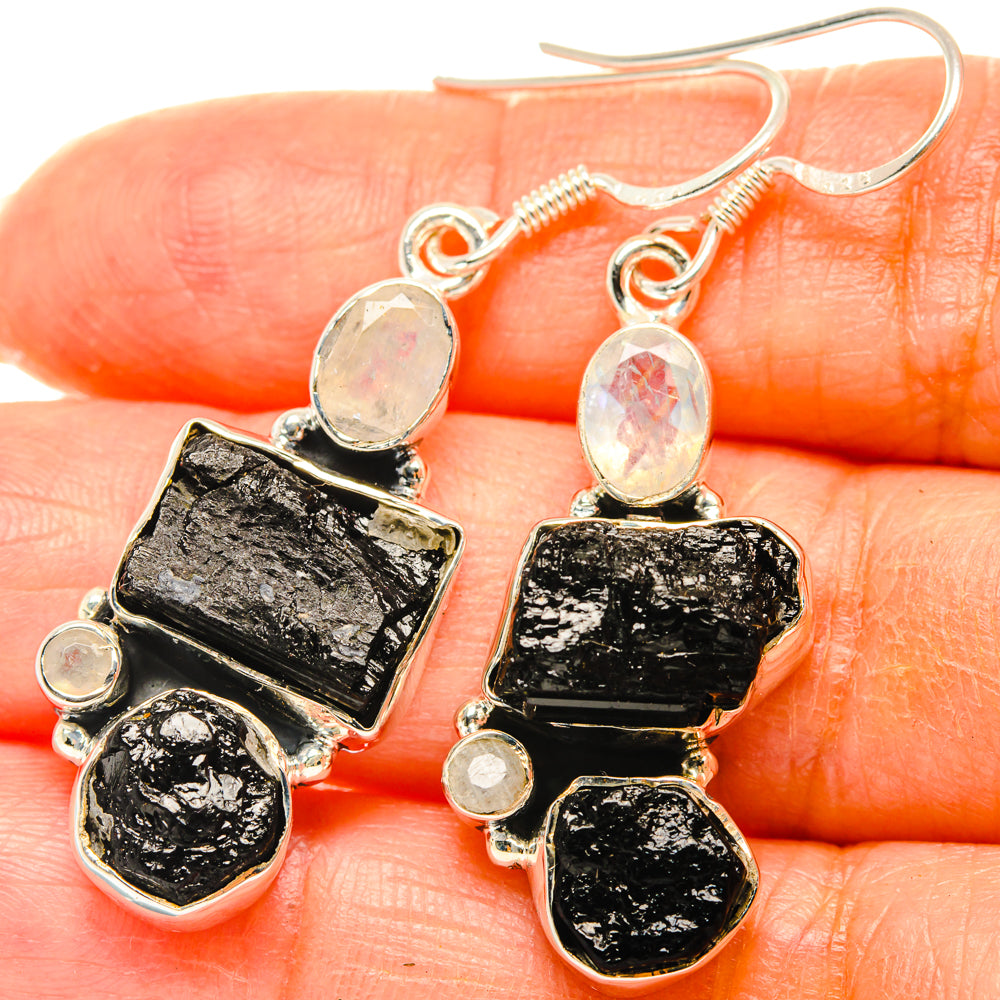 Black Tourmaline Earrings handcrafted by Anasilvercos - EARR428755