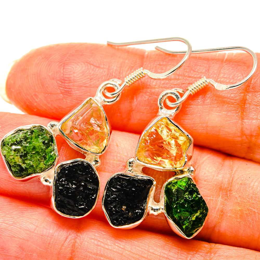 Black Tourmaline Earrings handcrafted by Anasilvercos - EARR428756