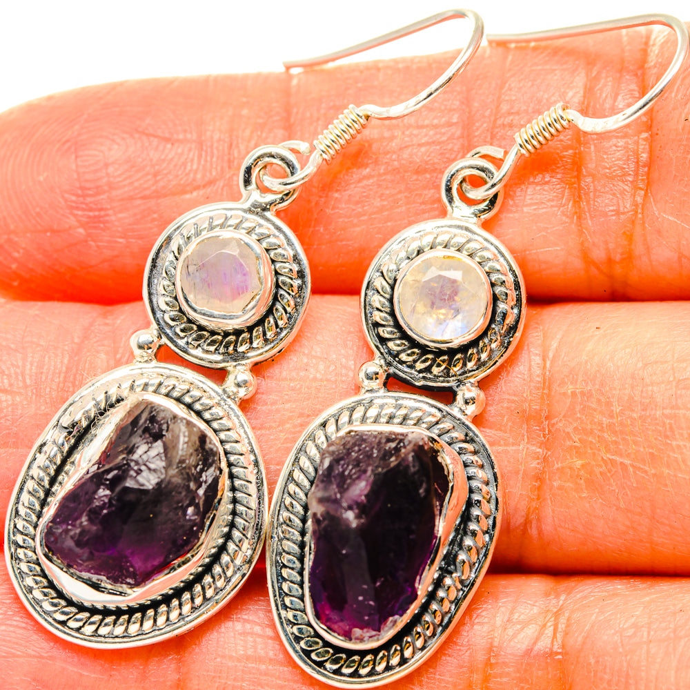 Amethyst Earrings handcrafted by Anasilvercos - EARR428762