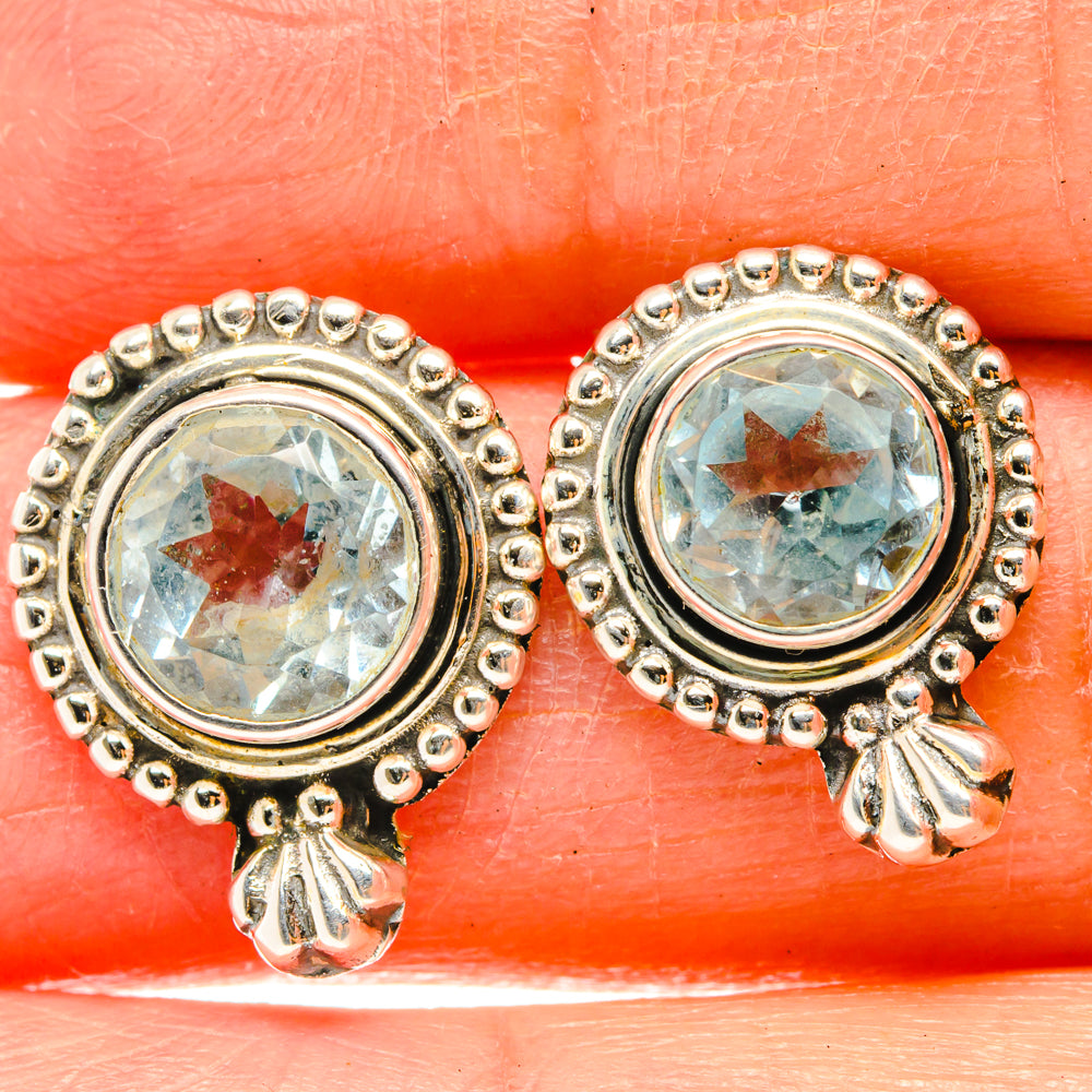 Blue Topaz Earrings handcrafted by Anasilvercos - EARR428767