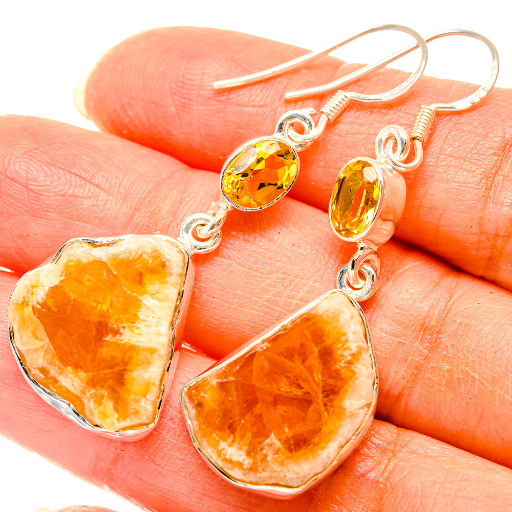 Citrine Earrings handcrafted by Anasilvercos - EARR428776