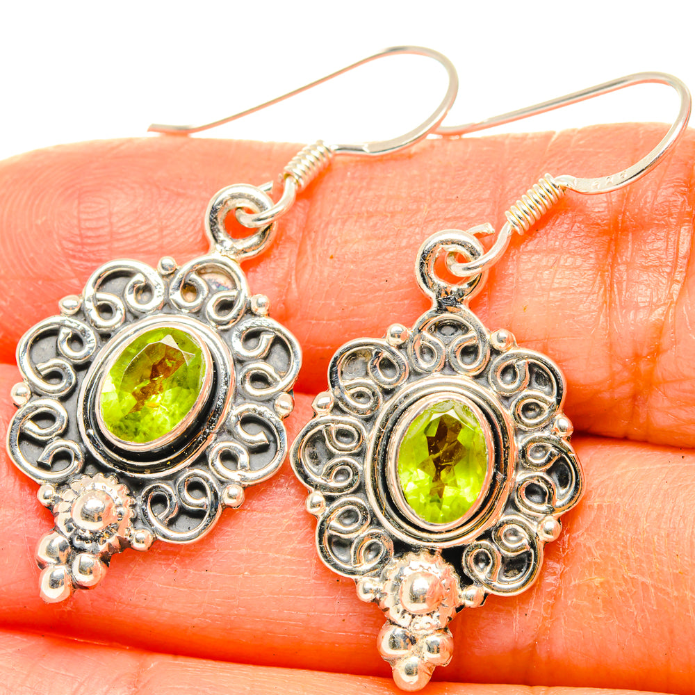 Peridot Earrings handcrafted by Anasilvercos - EARR428786