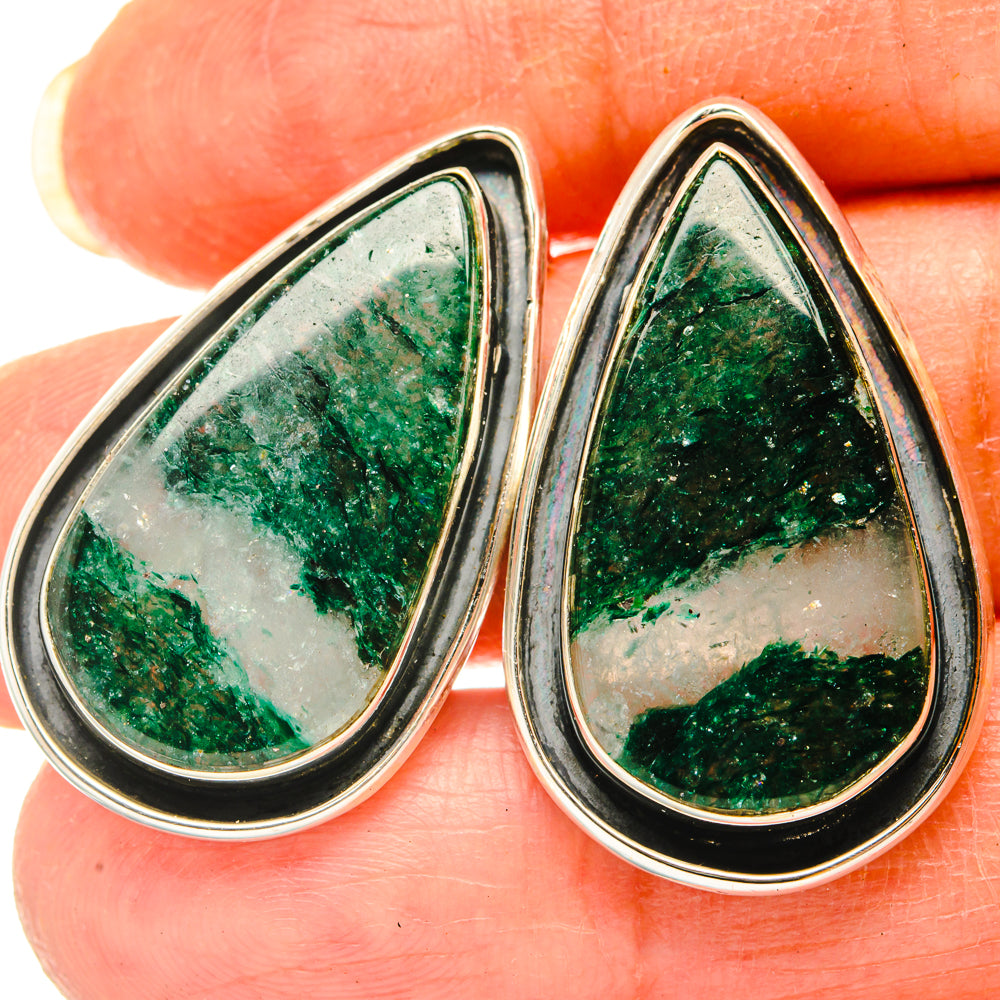 Green Aventurine Earrings handcrafted by Anasilvercos - EARR428789