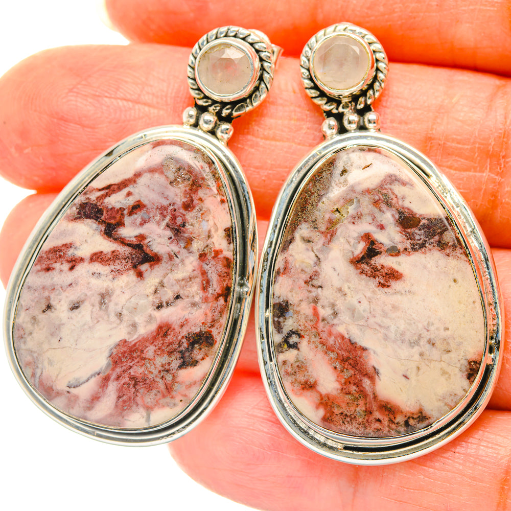 Red Jasper Earrings handcrafted by Anasilvercos - EARR428790