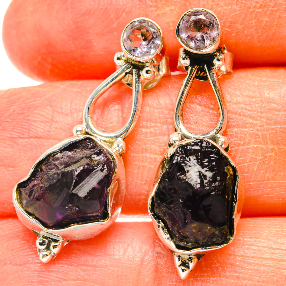 Amethyst Earrings handcrafted by Anasilvercos - EARR428795
