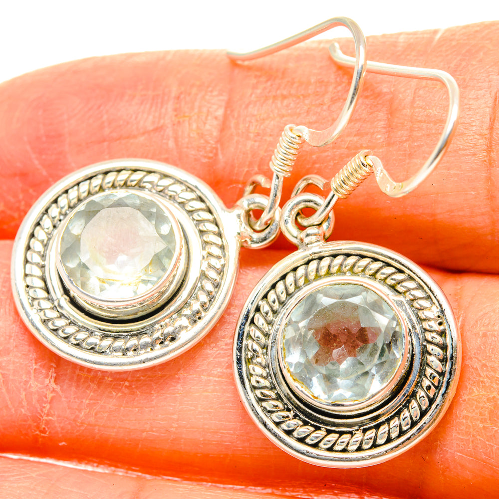 Blue Topaz Earrings handcrafted by Anasilvercos - EARR428799