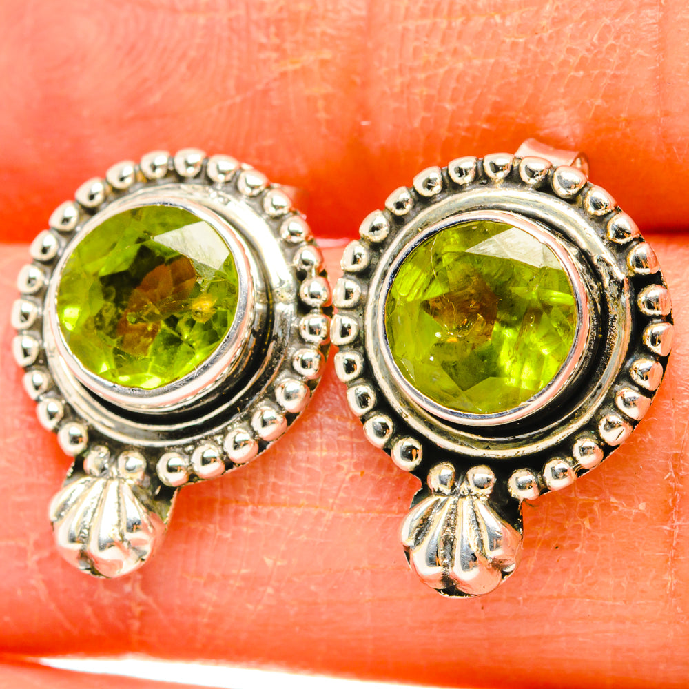 Peridot Earrings handcrafted by Anasilvercos - EARR428802