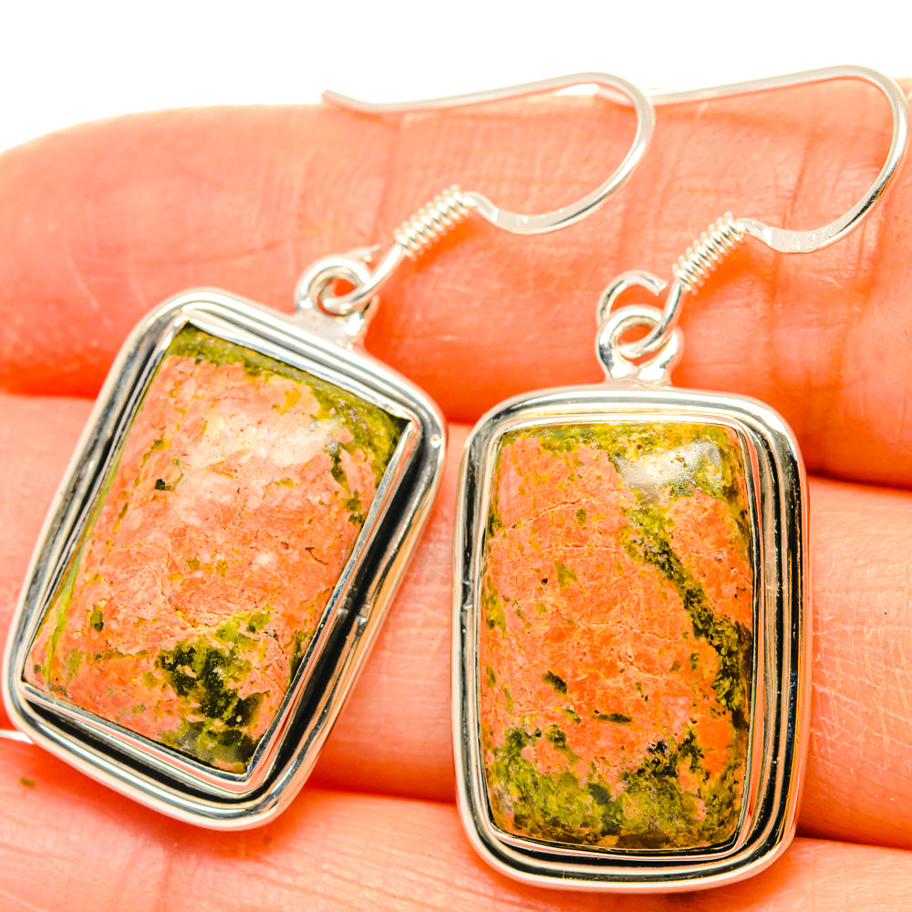 Unakite Earrings handcrafted by Anasilvercos - EARR428817