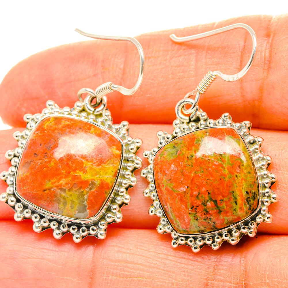 Unakite Earrings handcrafted by Anasilvercos - EARR428819