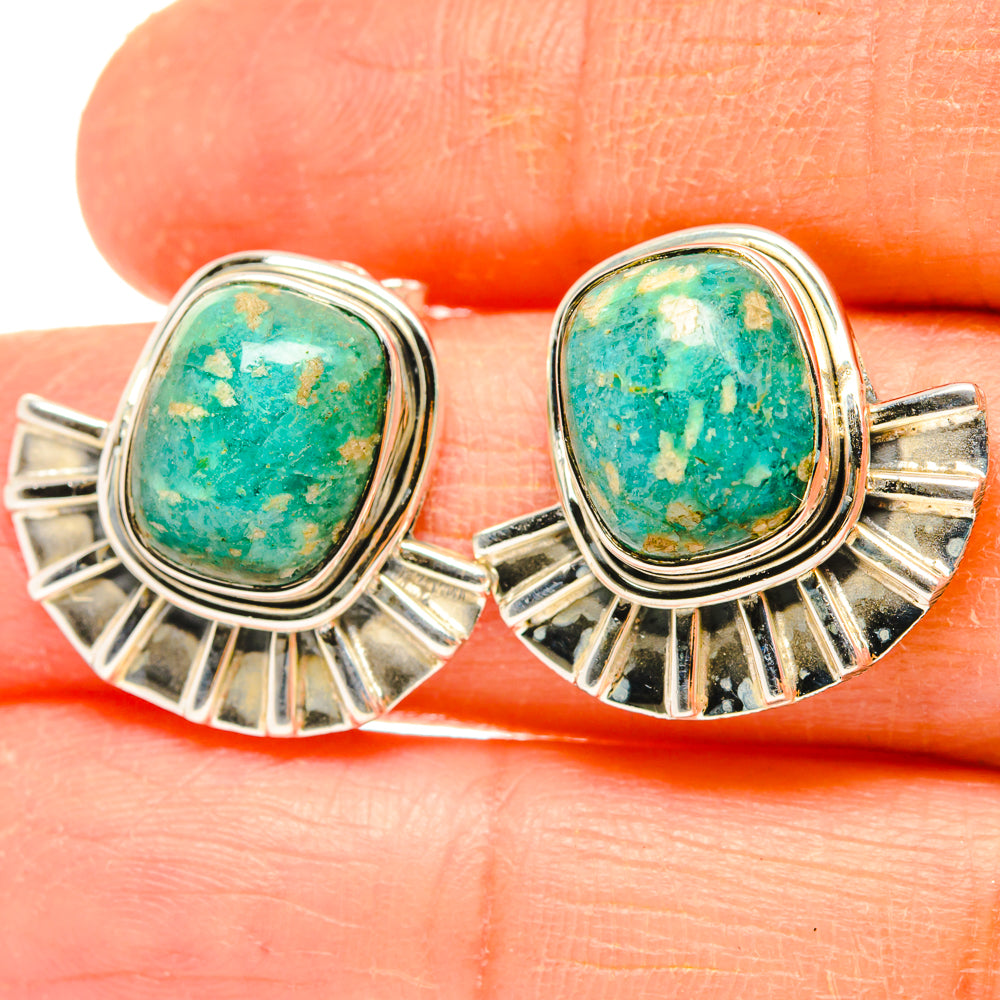 Amazonite Earrings handcrafted by Anasilvercos - EARR428834