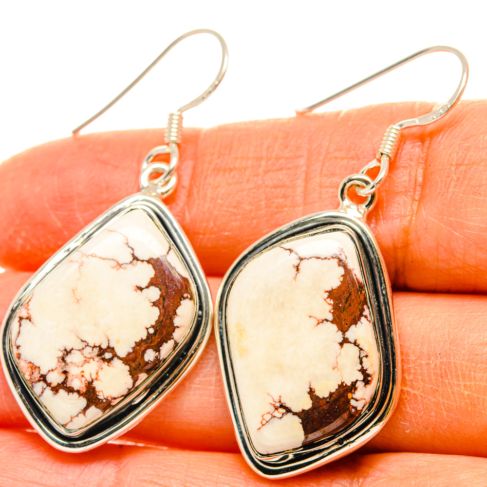 Wild Horse Jasper Earrings handcrafted by Anasilvercos - EARR428841