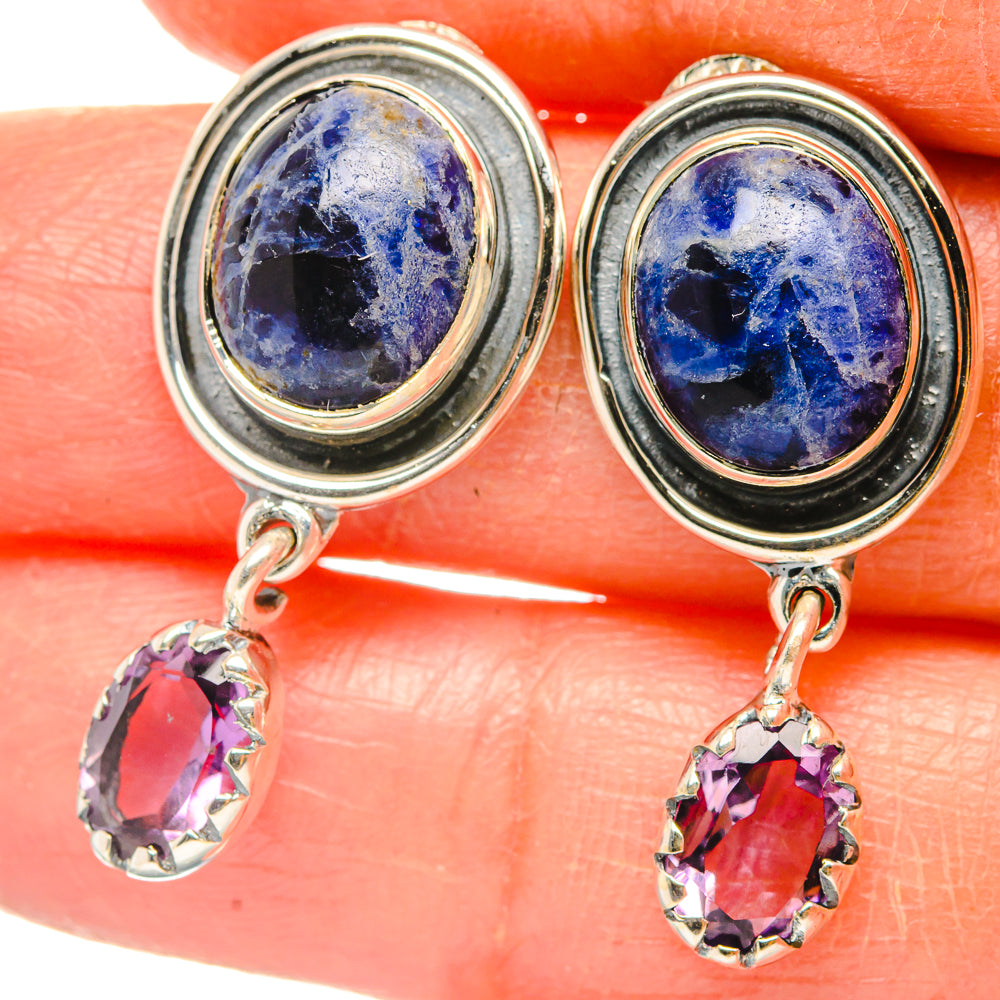 Sodalite Earrings handcrafted by Anasilvercos - EARR428851