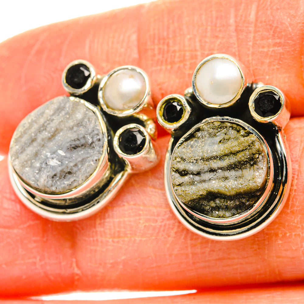Desert Druzy Earrings handcrafted by Anasilvercos - EARR428860