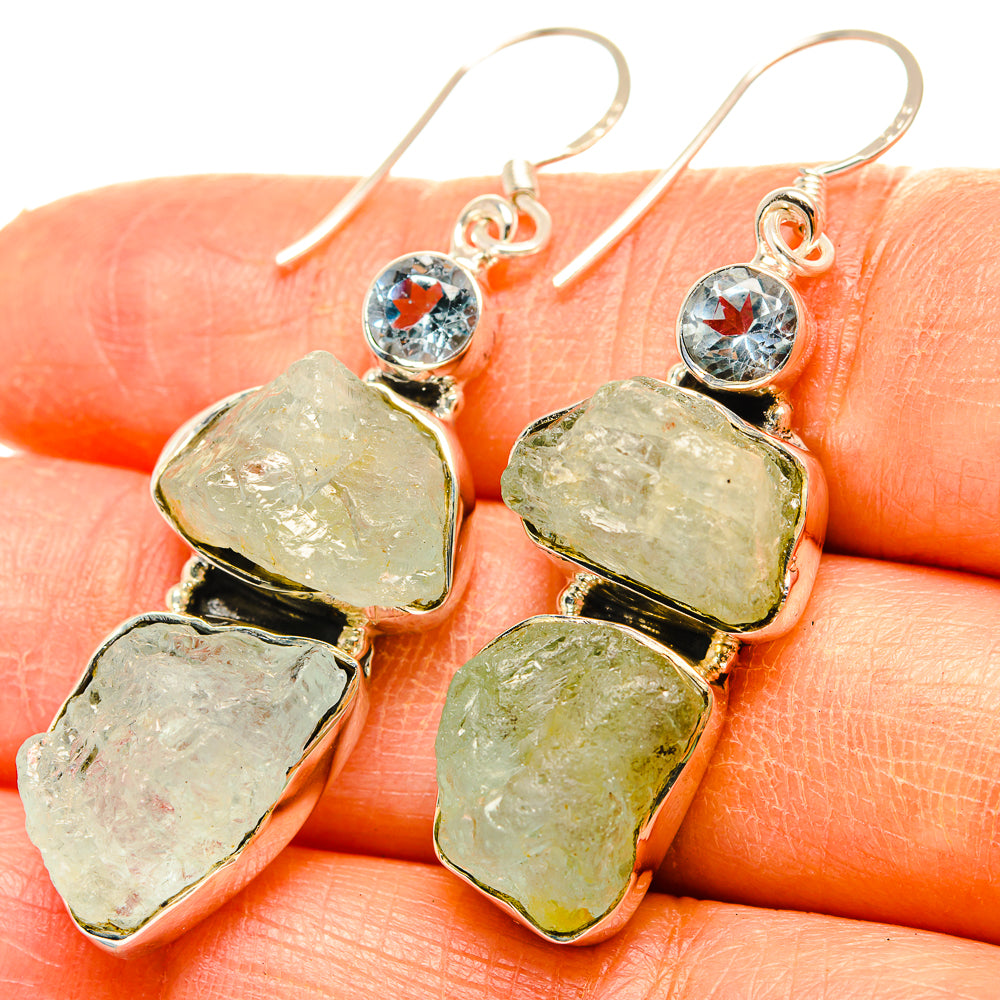 Aquamarine Earrings handcrafted by Anasilvercos - EARR428864