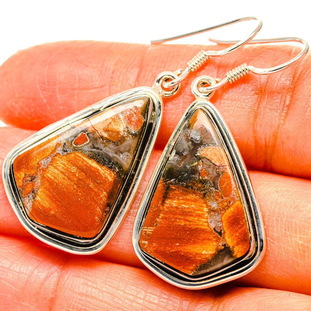 Butterfly Jasper Earrings handcrafted by Anasilvercos - EARR428865