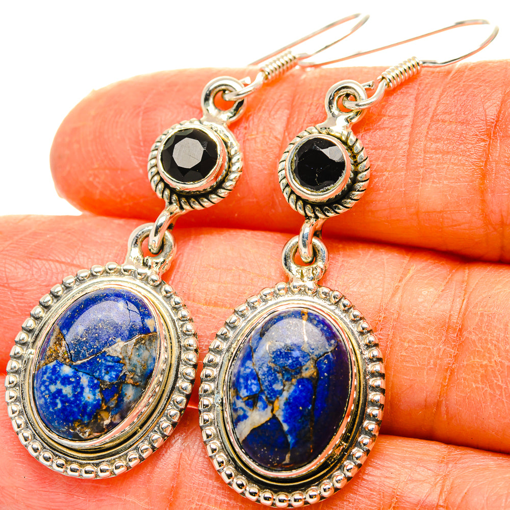 Lapis Lazuli Earrings handcrafted by Anasilvercos - EARR428869